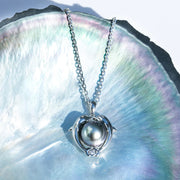 Pendentif Perle de Tahiti Dauphins