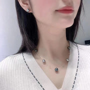 Collier Perle de Tahiti  45cm / Or 18K / Femme